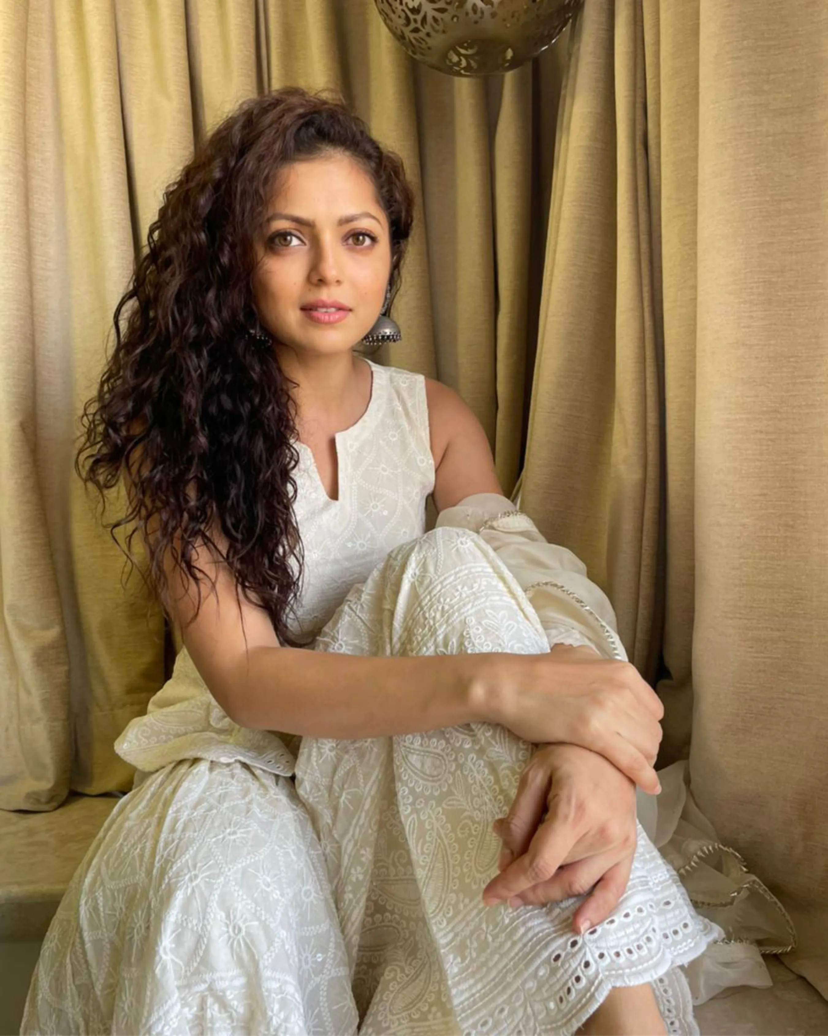 Beige Chikankari Sharara Set | Rescue