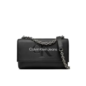 Black And White Artificial Leather Handbag