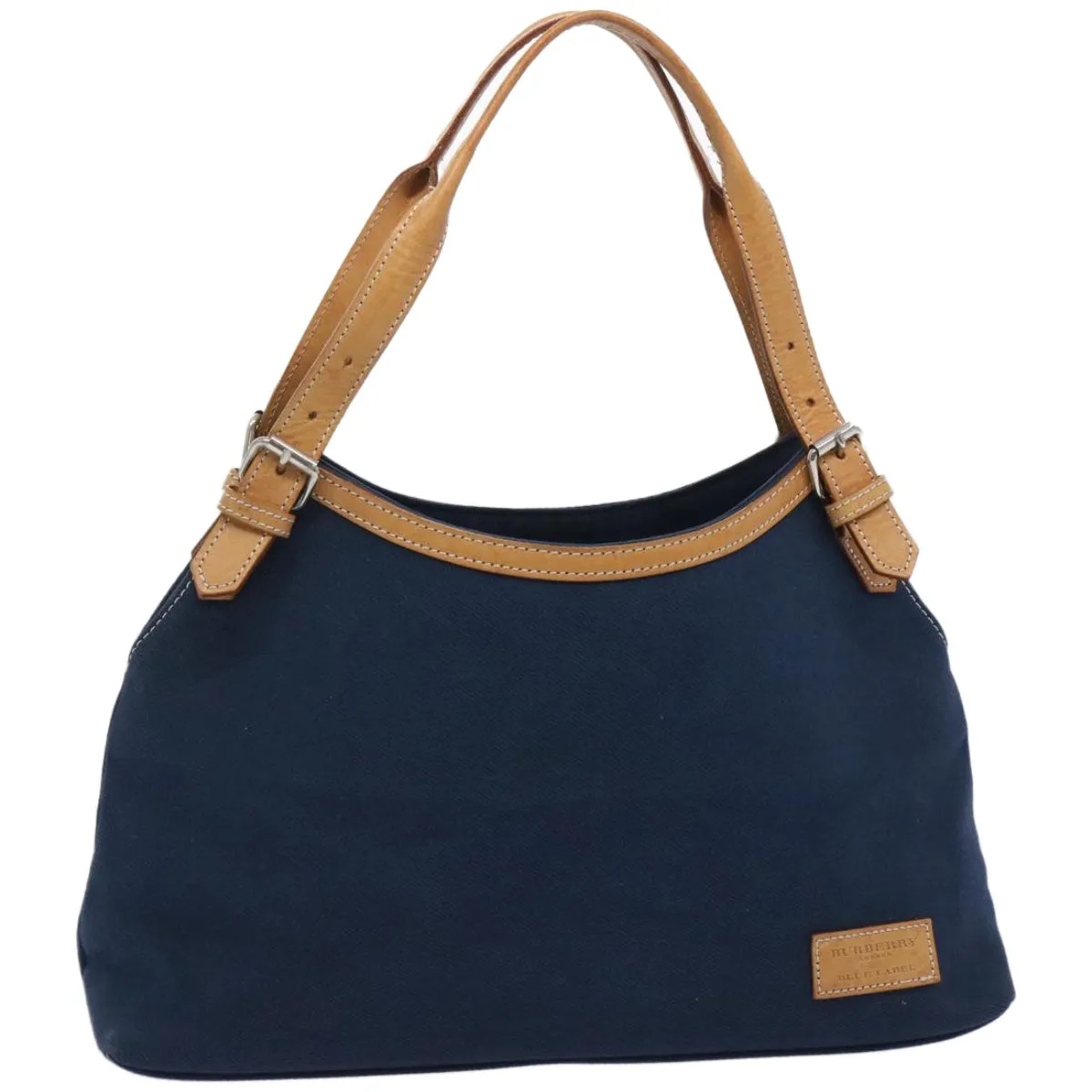 BURBERRY Blue Label Tote Bag Canvas Navy  ti1535