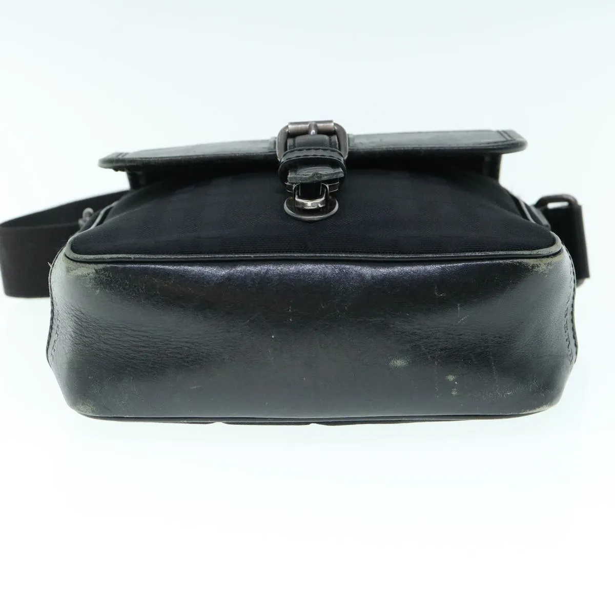 BURBERRY Shoulder Bag Canvas Leather Black  ep2582