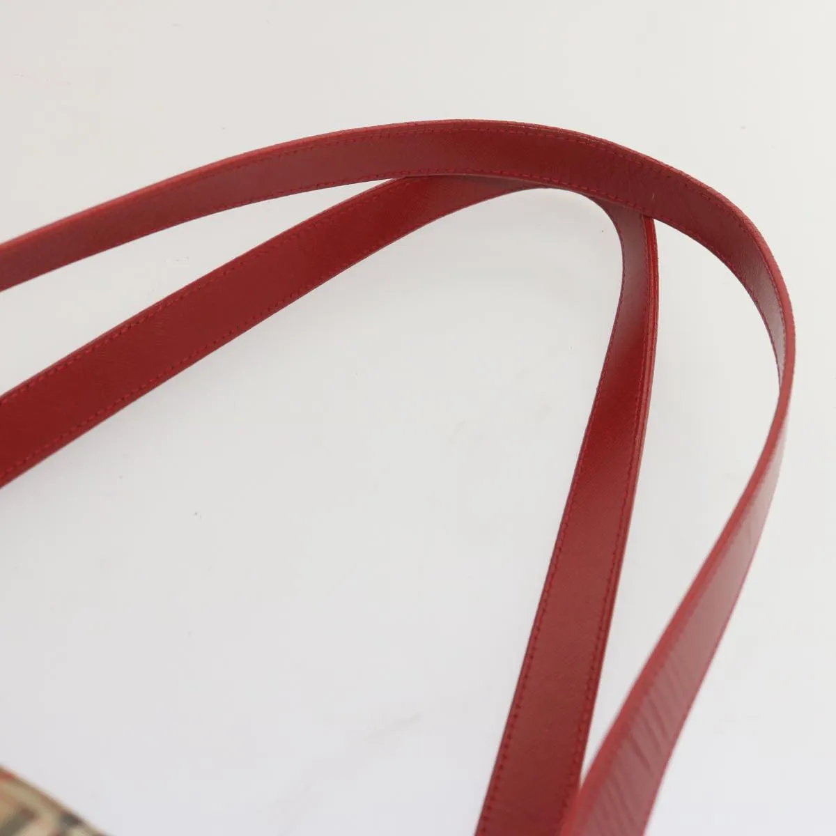BURBERRYSs Nova Check Tote Bag Canvas Beige Red  68740