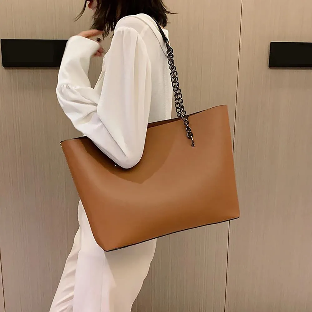 Casual Large and Spacious Chain Strap Shoulder Bag