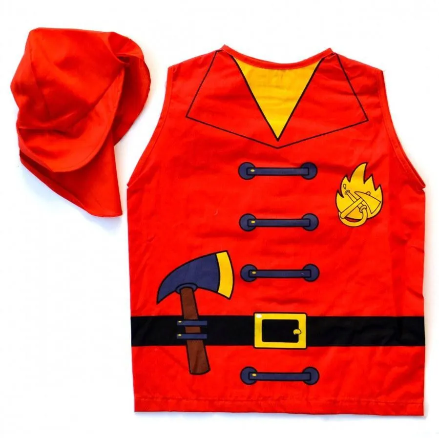 Childrens Fireman Costume Ages 4-7