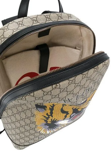 GG Supreme Tiger Embroidered Backpack