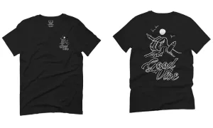Good Vibe Bones Hand Shaka Cool Summer surf Beach For men T Shirt