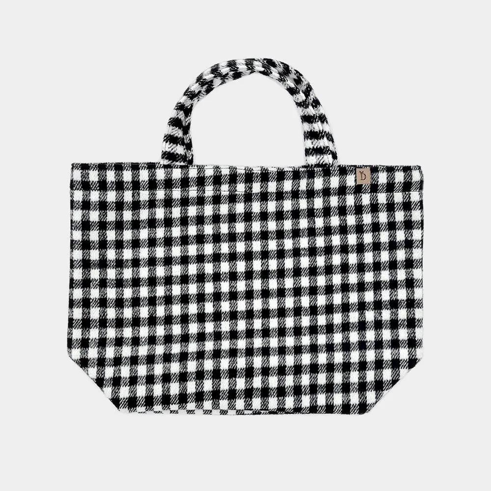 iLLASPARKZ Buffalo Check Patterned Tote Bag