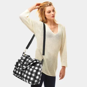 iLLASPARKZ Buffalo Check Puffer Tote Bag