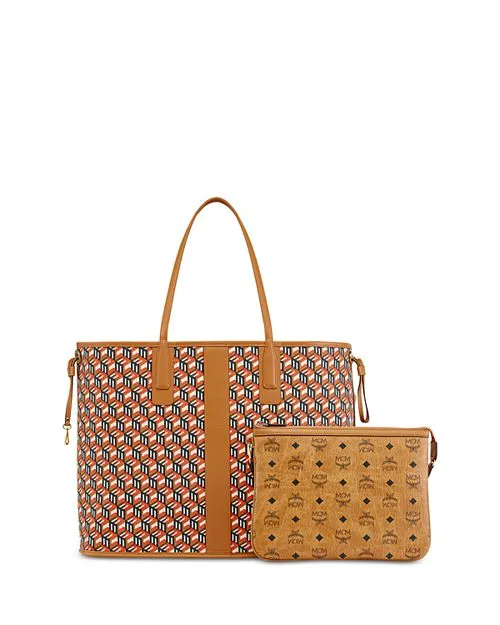 Liz MCM Large Reversible Tote Bag, Yellow