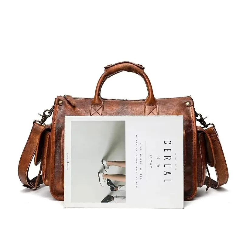 LuxLeather Travel Tote