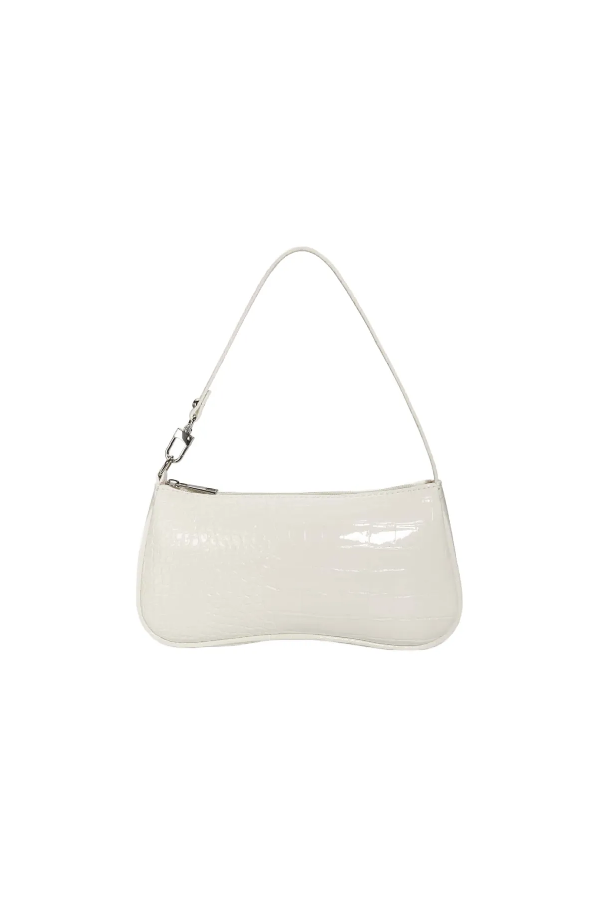 Nova Croc Shoulder Bag (White)