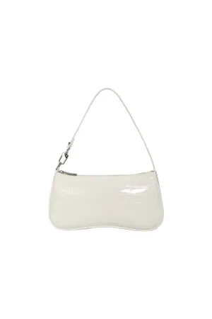 Nova Croc Shoulder Bag (White)