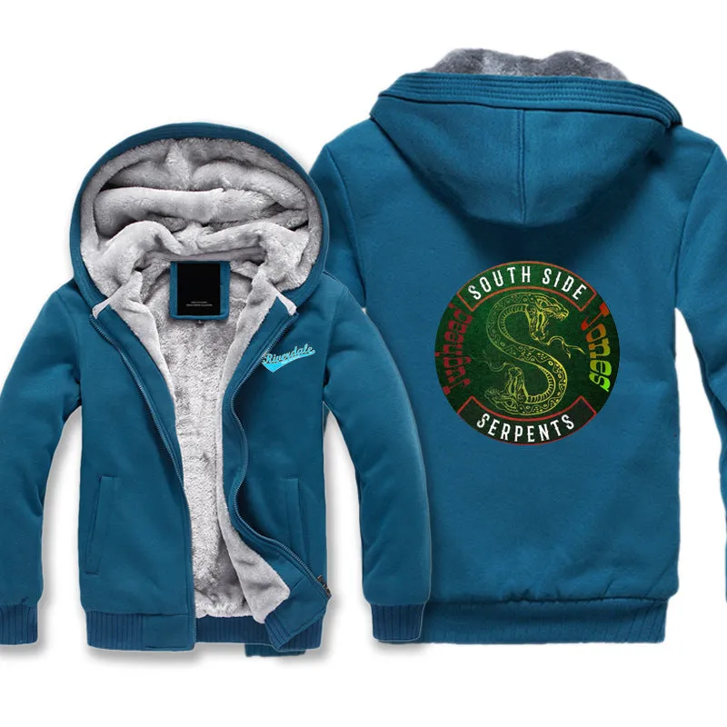 Riverdale Jackets - Solid Color Riverdale Double-Headed Snake Terror Fleece Jacket