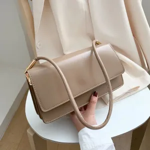 Women's Small Square PU Leather Messenger Bag