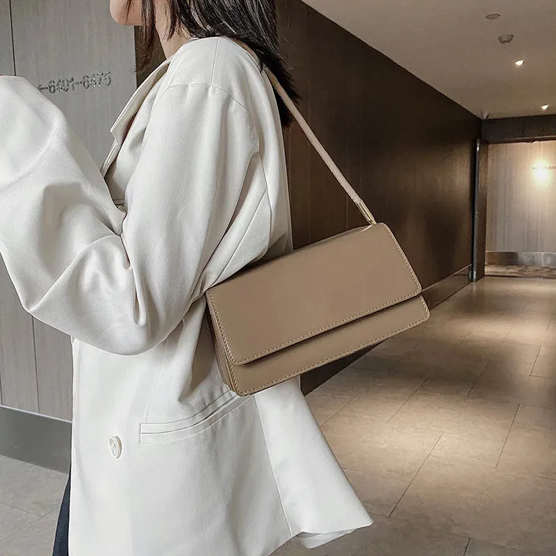Women's Small Square PU Leather Messenger Bag